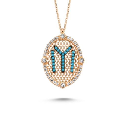 GÜMÜŞ TAŞLI KOLYE