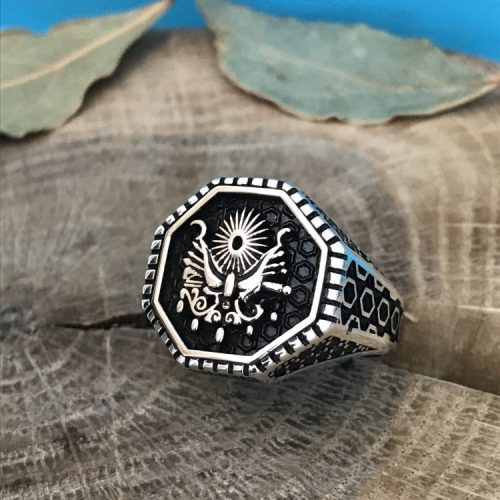 925 Ayar Gümüş Devlet Arması Motifli Yüzük