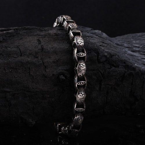 925-ayar-gumus-cicek-desenli-erkek-bileklik