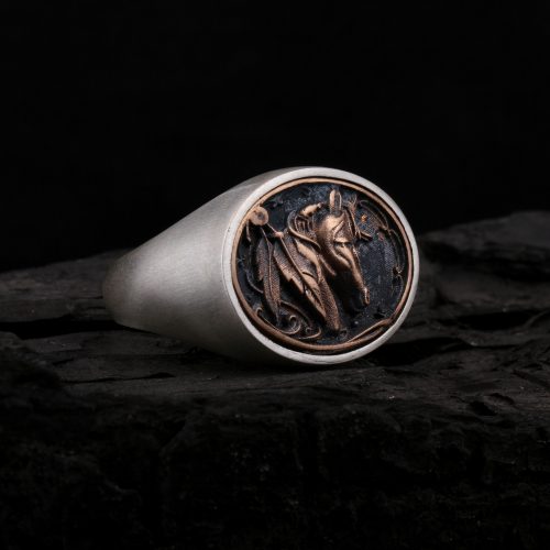 925-ayar-gumus-at-figurlu-erkek-yuzuk