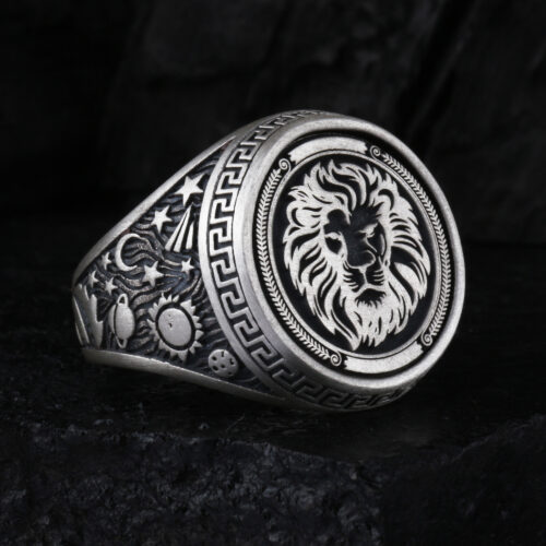 925-ayar-gumus-aslan-motifli-erkek-yuzuk-2