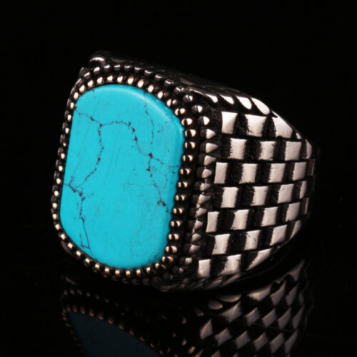 925-ayar-zincir-motifli-firuze-tasli-erkek-gumus-yuzuk-3