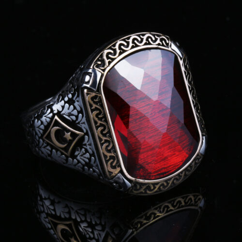 ay-yildiz-motifli-kirmizi-faset-tasli-erkek-gumus-yuzuk-3