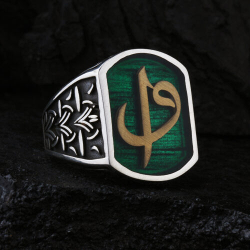 925-ayar-gumus-yesil-mineli-elif-vav-erkek-yuzuk-2