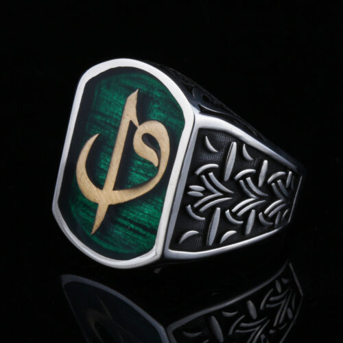 925-ayar-gumus-yesil-mineli-elif-vav-erkek-yuzuk-4