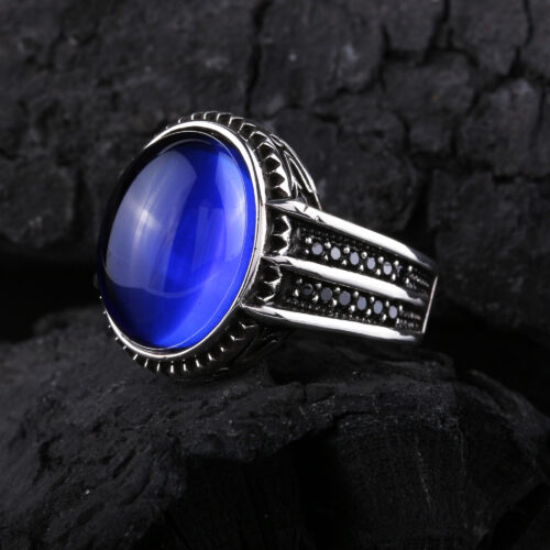 925-ayar-gumus-mavi-oval-tasli-erkek-yuzuk-2